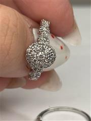 10KWG Lady's Diamond Wedding Set Size 7